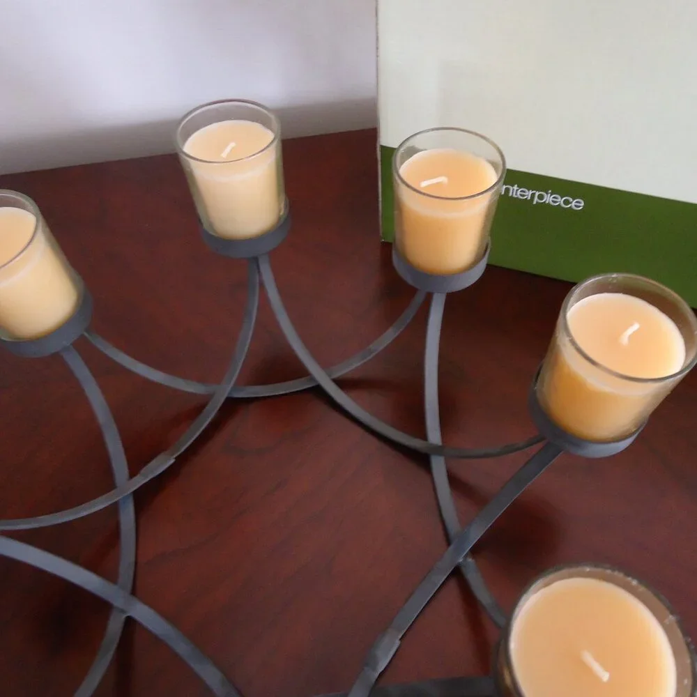 Crate & Barrel Patio Umbrella Centerpiece Candle Holder